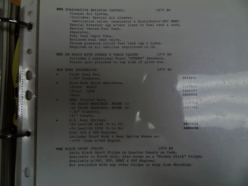 1970 Plymouth REAL Cuda 440c.i, view
