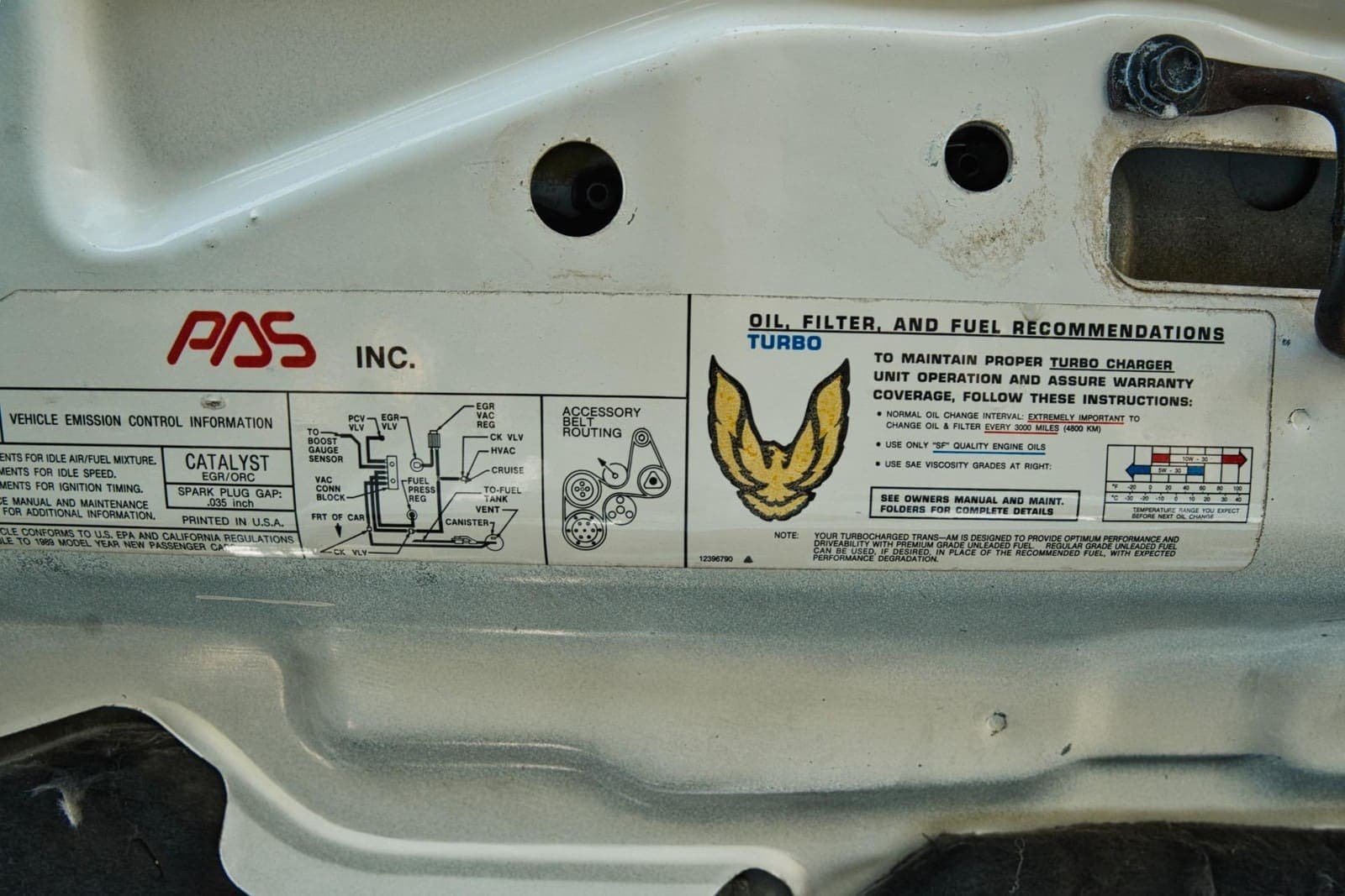 1989 Pontiac Firebird Turbo Trans Am, view