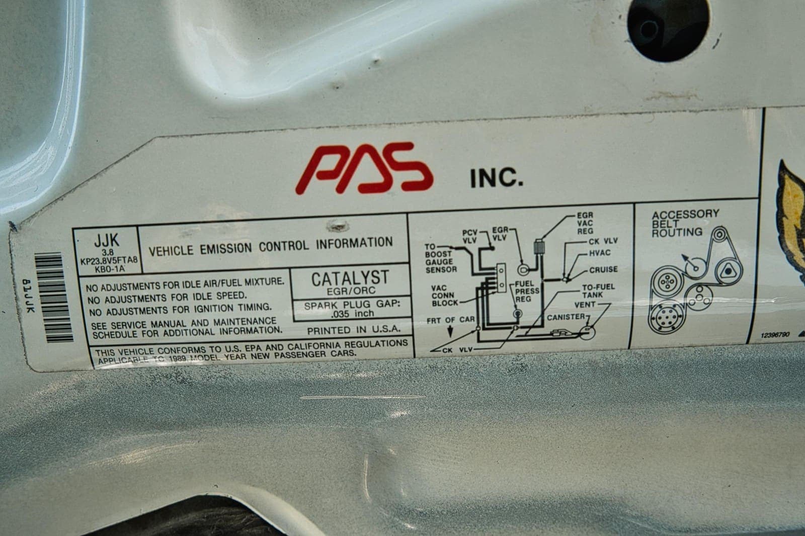 1989 Pontiac Firebird Turbo Trans Am, view